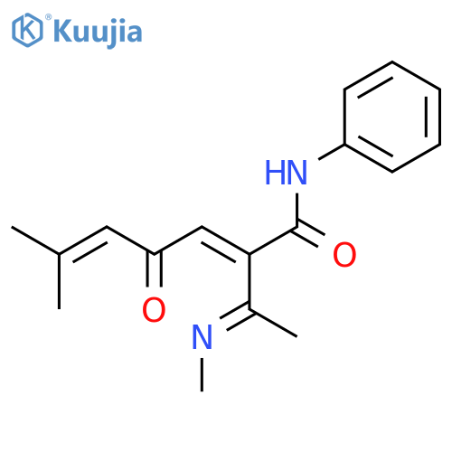 2,5-Heptadienamide, 6-methyl-2-[1-(methylimino)ethyl]-4-oxo-N-phenyl- structure