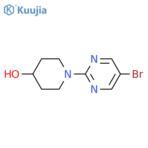 1-(5-Bromopyrimidin-2-yl)piperidin-4-ol structure