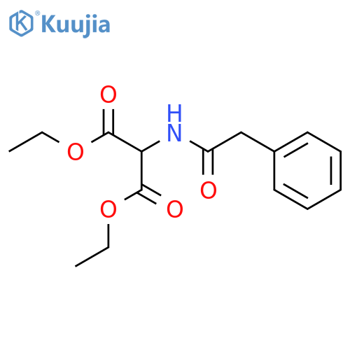 1,3-diethyl 2-(2-phenylacetamido)propanedioate structure