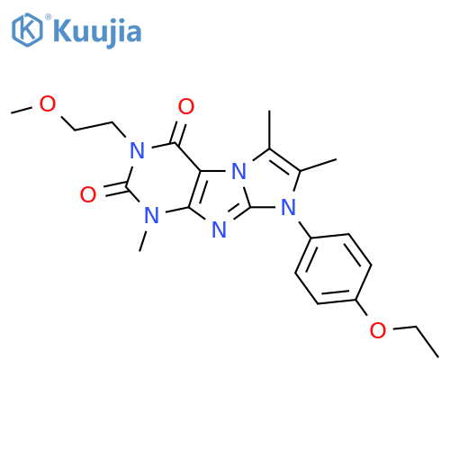 8-(4-ethoxyphenyl)-3-(2-methoxyethyl)-1,6,7-trimethyl-1H,2H,3H,4H,8H-imidazo1,2-gpurine-2,4-dione structure
