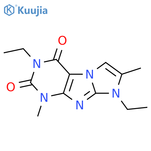 3,8-diethyl-1,7-dimethyl-1H,2H,3H,4H,8H-imidazo1,2-gpurine-2,4-dione structure