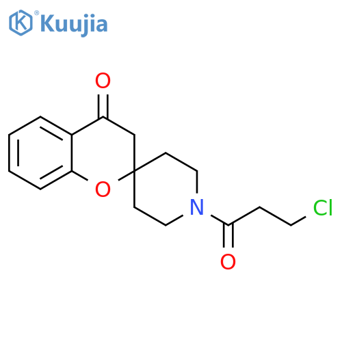 1'-(3-chloropropanoyl)-3,4-dihydrospiro1-benzopyran-2,4'-piperidine-4-one structure
