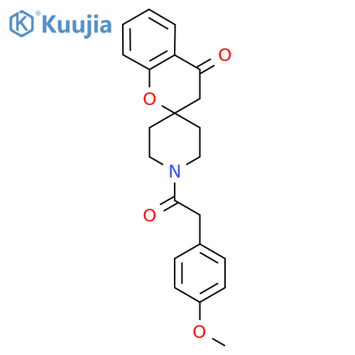 1'-2-(4-methoxyphenyl)acetyl-3,4-dihydrospiro1-benzopyran-2,4'-piperidine-4-one structure
