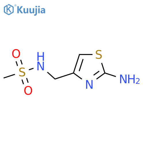 N-[(2-amino-1,3-thiazol-4-yl)methyl]methanesulfonamide structure