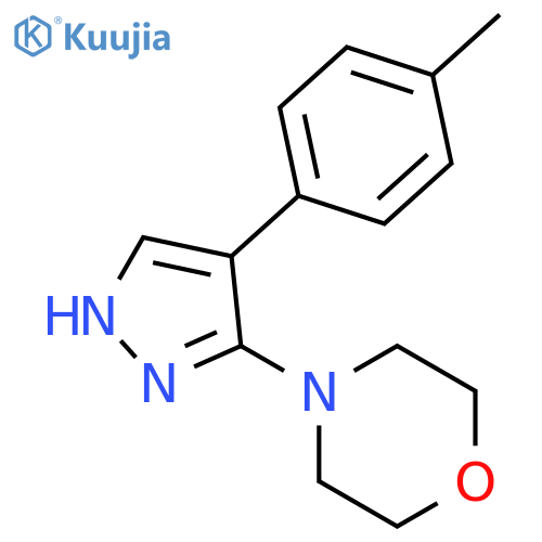 Morpholine, 4-[4-(4-methylphenyl)-1H-pyrazol-3-yl]- structure