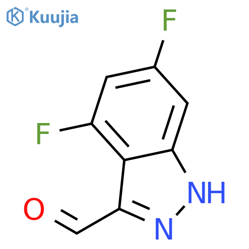 4,6-Difluoro-1H-indazole-3-carbaldehyde structure