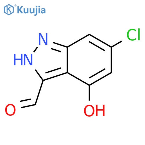 6-CHLORO-4-HYDROXY-3-(1H)INDAZOLE CARBOXALDEHYDE structure