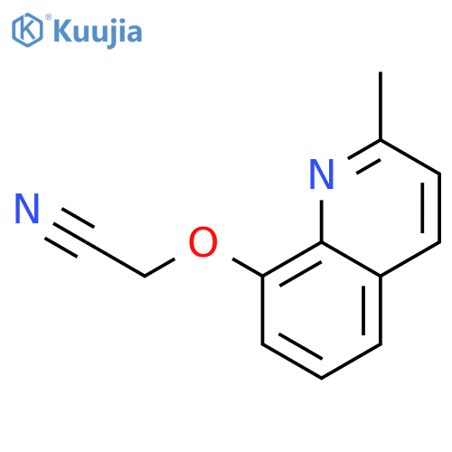 Acetonitrile, [(2-methyl-8-quinolinyl)oxy]- structure