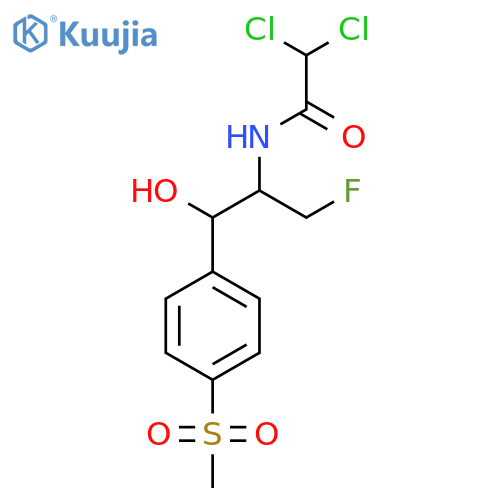 2,2-Dichloro-N-{3-fluoro-1-hydroxy-1-[4-(methylsulfonyl)phenyl]propan-2-yl}acetamide structure