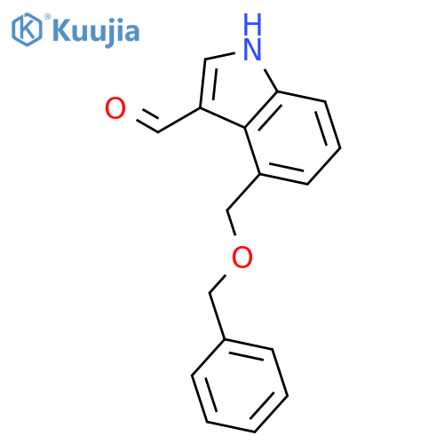 4-[(benzyloxy)methyl]-1H-indole-3-carbaldehyde structure
