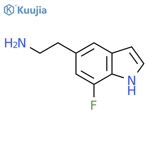 2-(7-Fluoro-1h-indol-5-yl)ethan-1-amine structure