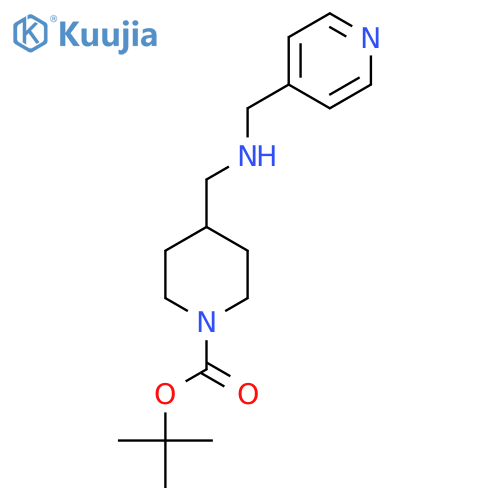 Tert-Butyl 4-(((pyridin-4-ylmethyl)amino)methyl)piperidine-1-carboxylate structure