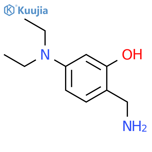 2-(aminomethyl)-5-(diethylamino)phenol structure