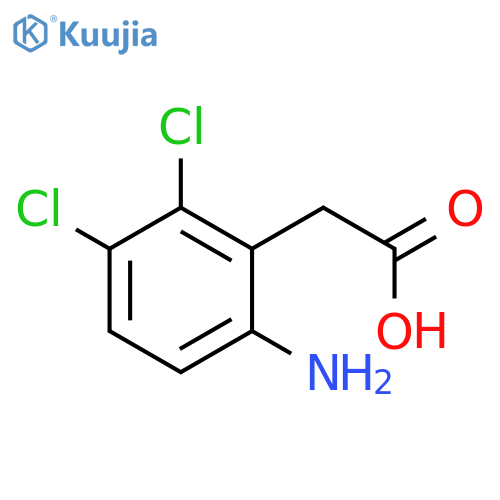 2-(6-Amino-2,3-dichlorophenyl)acetic acid structure
