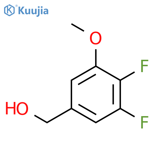 (3,4-difluoro-5-methoxyphenyl)methanol structure