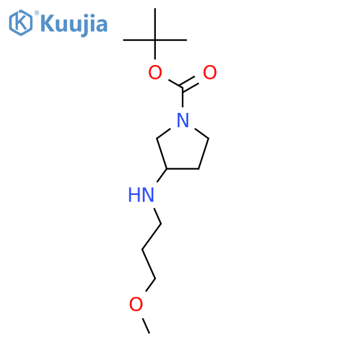 tert-butyl 3-[(3-methoxypropyl)amino]pyrrolidine-1-carboxylate structure