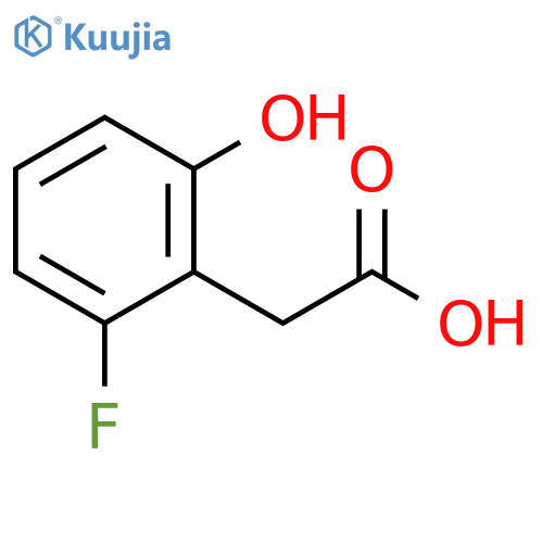 Benzeneacetic acid, 2-fluoro-6-hydroxy- structure