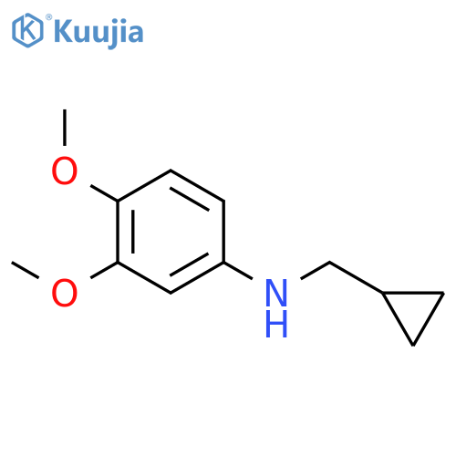 N-(cyclopropylmethyl)-3,4-dimethoxyaniline structure