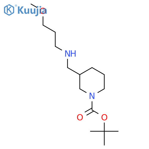tert-butyl 3-{(3-methoxypropyl)aminomethyl}piperidine-1-carboxylate structure