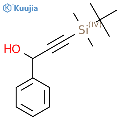 1-Phenyl-3-(tert-butyldimethylsilyl)-2-propyn-1-ol structure