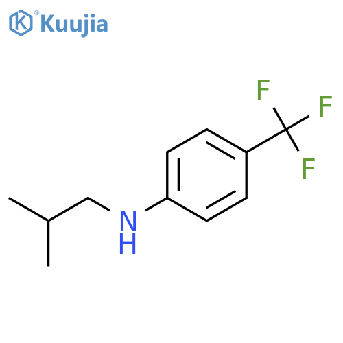 N-(2-methylpropyl)-4-(trifluoromethyl)aniline structure