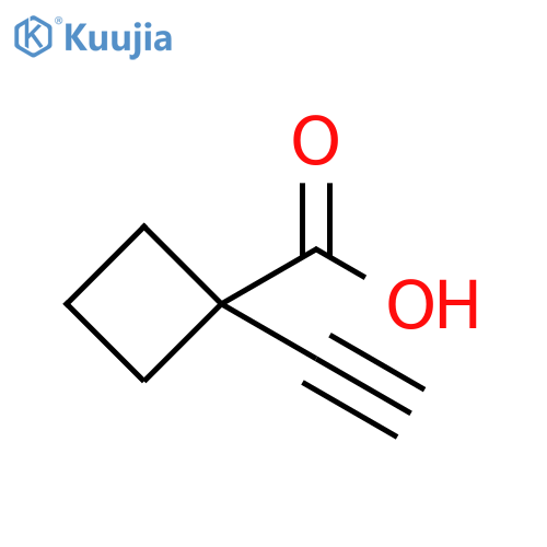 1-ethynylcyclobutane-1-carboxylic acid structure