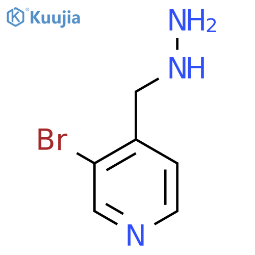 3-bromo-4-(hydrazinylmethyl)pyridine structure