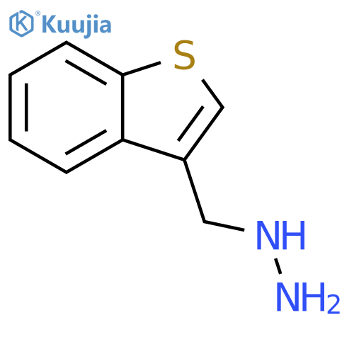 (1-benzothiophen-3-yl)methylhydrazine structure
