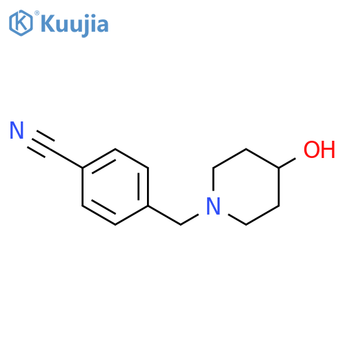Benzonitrile,4-[(4-hydroxy-1-piperidinyl)methyl]- structure