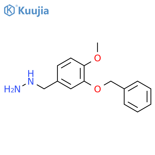Hydrazine,[[4-methoxy-3-(phenylmethoxy)phenyl]methyl]- structure