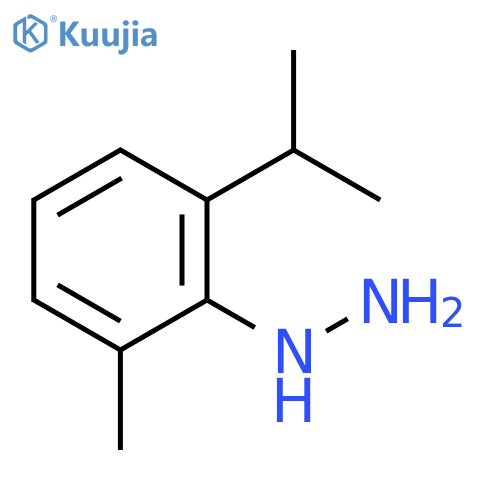 2-methyl-6-(propan-2-yl)phenylhydrazine structure