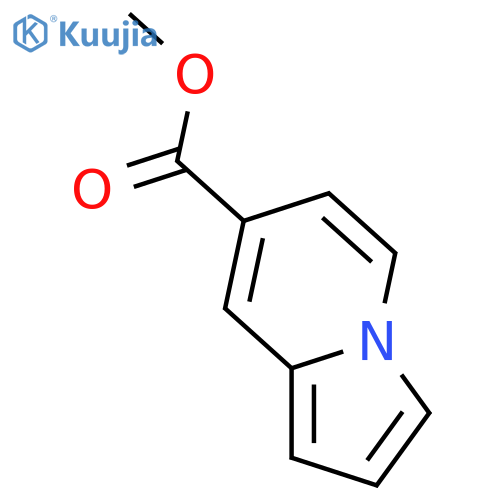 Methyl indolizine-7-carboxylate structure