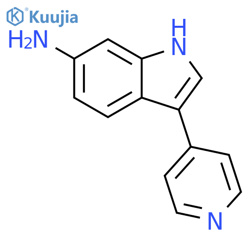 1H-Indol-6-amine, 3-(4-pyridinyl)- structure