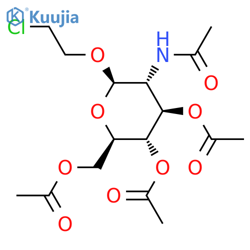 2-Chloroethyl 2-acetamido-3,4,6-tri-O-acetyl-2-deoxy-β-D-glucopyranoside structure