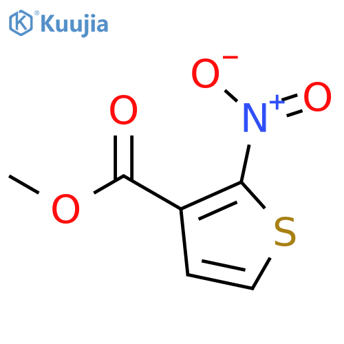 3-Thiophenecarboxylic acid, 2-nitro-, methyl ester structure
