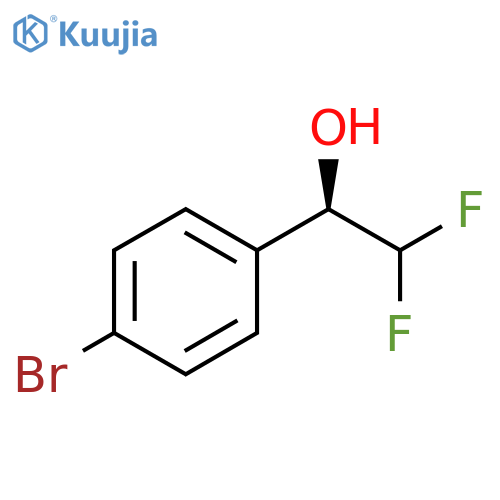 (1R)-1-(4-bromophenyl)-2,2-difluoroethan-1-ol structure