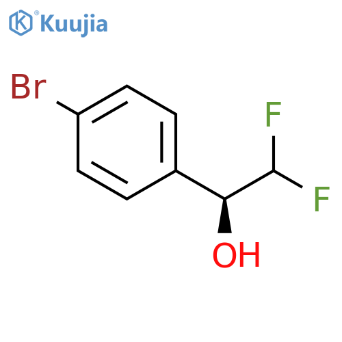 Benzenemethanol, 4-bromo-α-(difluoromethyl)-, (αS)- structure