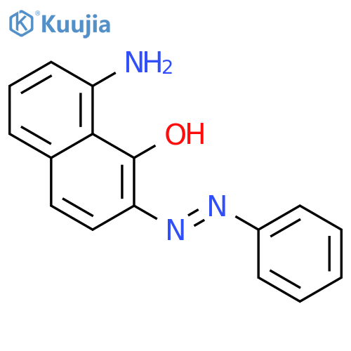 1-Naphthalenol, 8-amino-2-(phenylazo)- structure