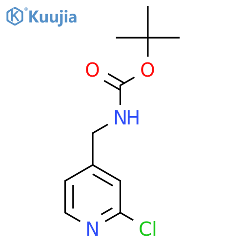 (2-Chloropyridin-4-yl)methyl-carbamic acid tert-butyl ester structure