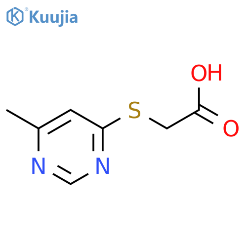 2-[(6-methylpyrimidin-4-yl)sulfanyl]acetic acid structure