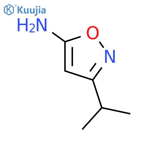 3-(propan-2-yl)-1,2-oxazol-5-amine structure