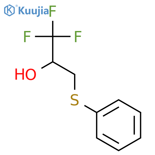 1,1,1-trifluoro-3-(phenylsulfanyl)propan-2-ol structure