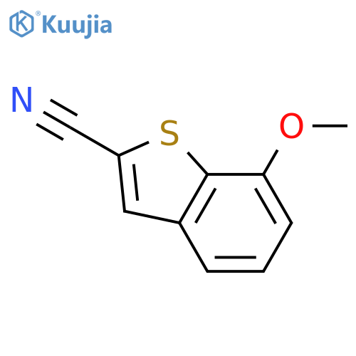 Benzo[b]thiophene-2-carbonitrile, 7-methoxy- structure