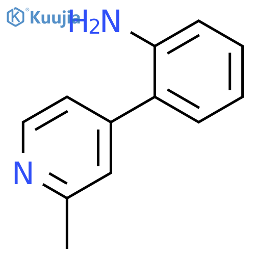 Benzenamine, 2-(2-methyl-4-pyridinyl)- structure