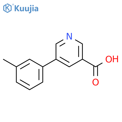 5-(m-Tolyl)nicotinic acid structure