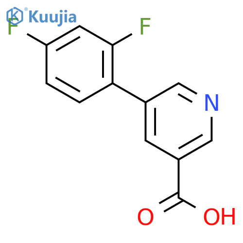 5-(2,4-Difluorophenyl)nicotinic acid structure