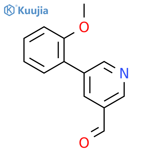 5-(2-methoxyphenyl)pyridine-3-carbaldehyde structure