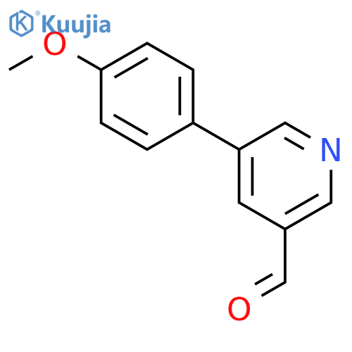 5-(4-methoxyphenyl)pyridine-3-carbaldehyde structure