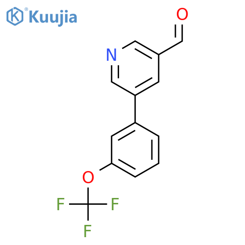 5-(3-(Trifluoromethoxy)phenyl)nicotinaldehyde structure