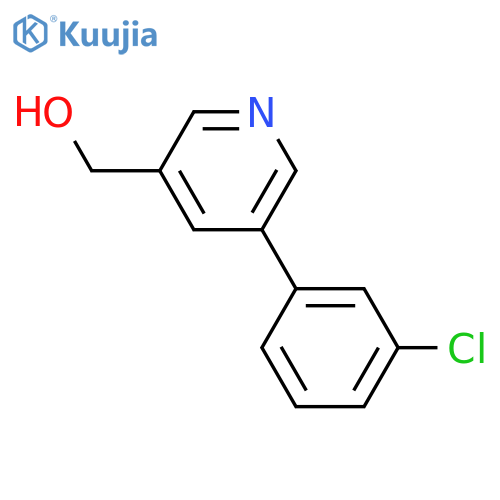 (5-(3-Chlorophenyl)pyridin-3-yl)methanol structure
